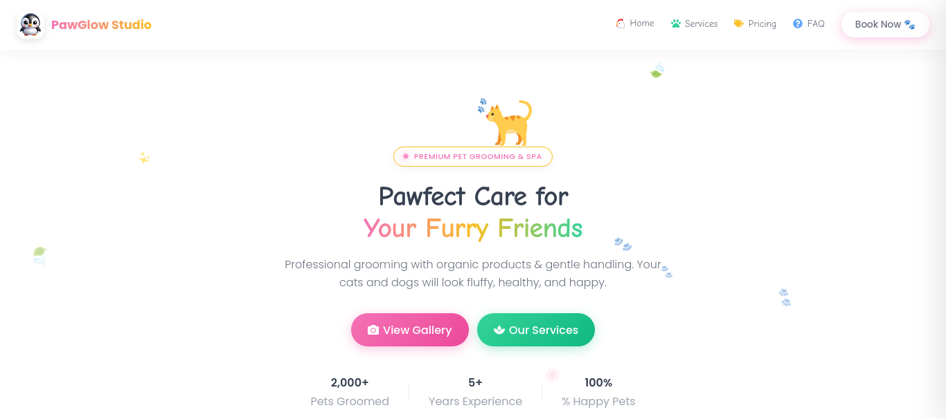 Pawfect Pet Grooming Elementor Kit